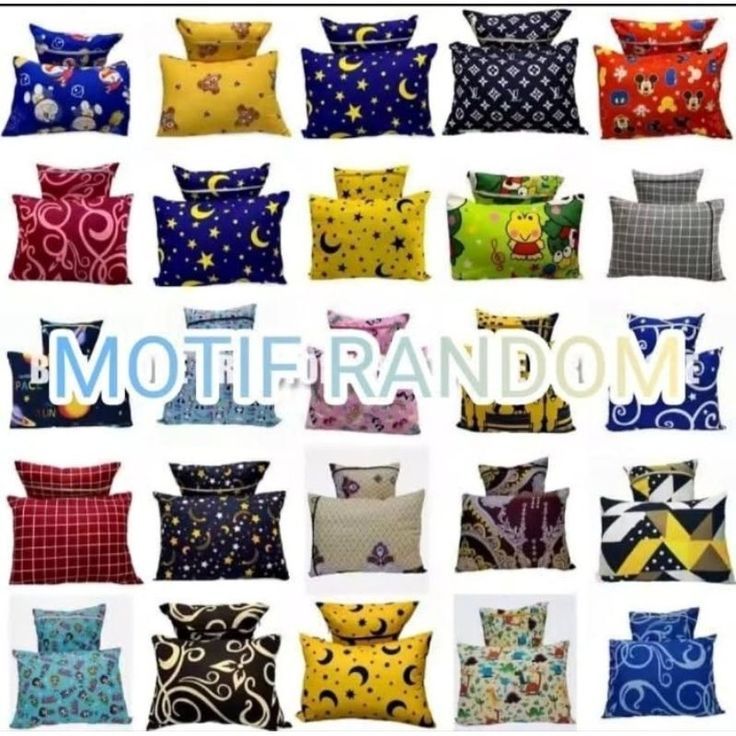 Bantal Guling Microfiber / Silicon Motif Random