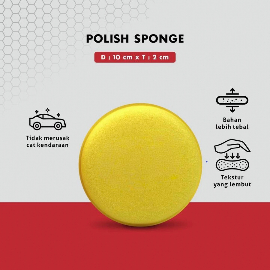 BUSA POLES MOBIL - POLISH SPONGE UNTUK POLES MOBIL - POLES MOTOR - POLES JAMUR KACA - SPONS POLES - 