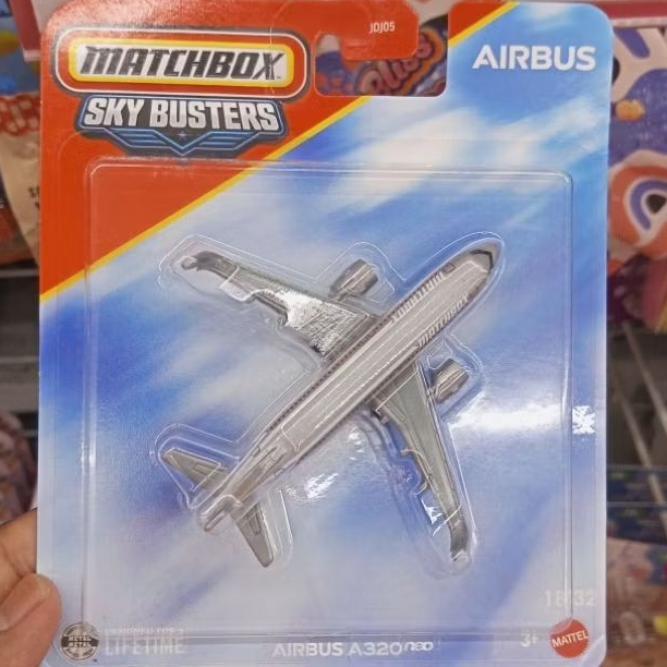 DIECAST PESAWAT MATCHBOX SKYBUSTER AIRBUS A320NEO