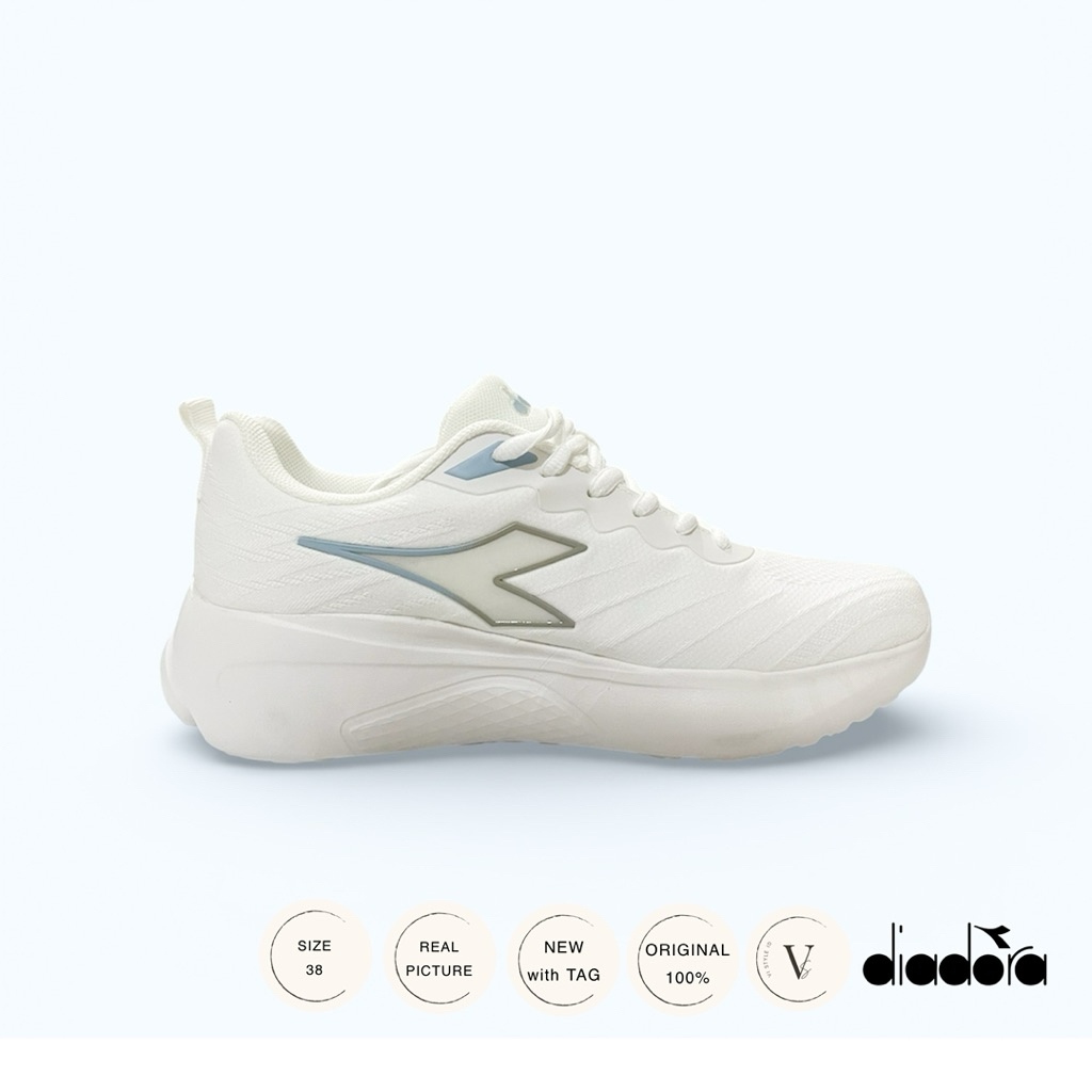 Diadora Shoes Olahraga Sepatu Wanita Putih Olahraga Diadora Original 100%