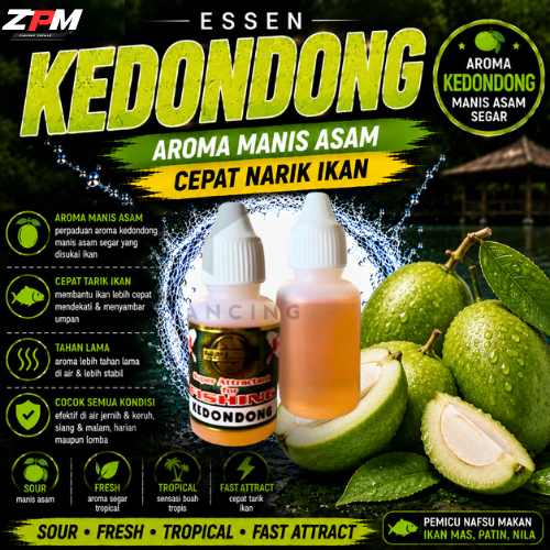Essen Kedondong 30ml stella Manis Asam Segar Penguat aroma umpan Ikan Mas Patin Nila
