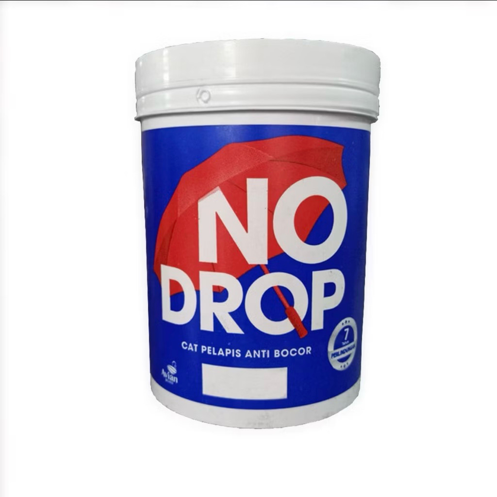 cat pelapis anti bocor no drop hitam | putih 1kg