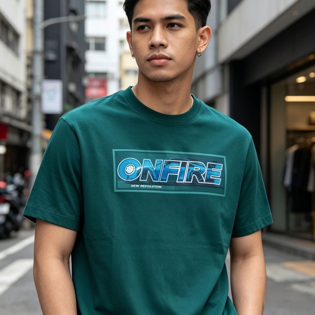 KAOS DISTRO KAOS PRIA KAOS ONFIRE ORIGINAL