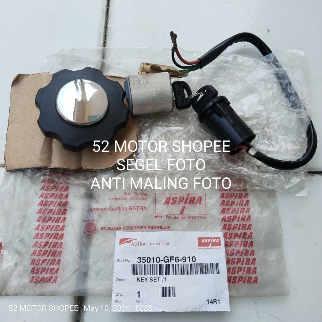 Kunci Kontak Assy KEYSET Honda Win 35010-GF6-910 Original ASPIRA Astra international
