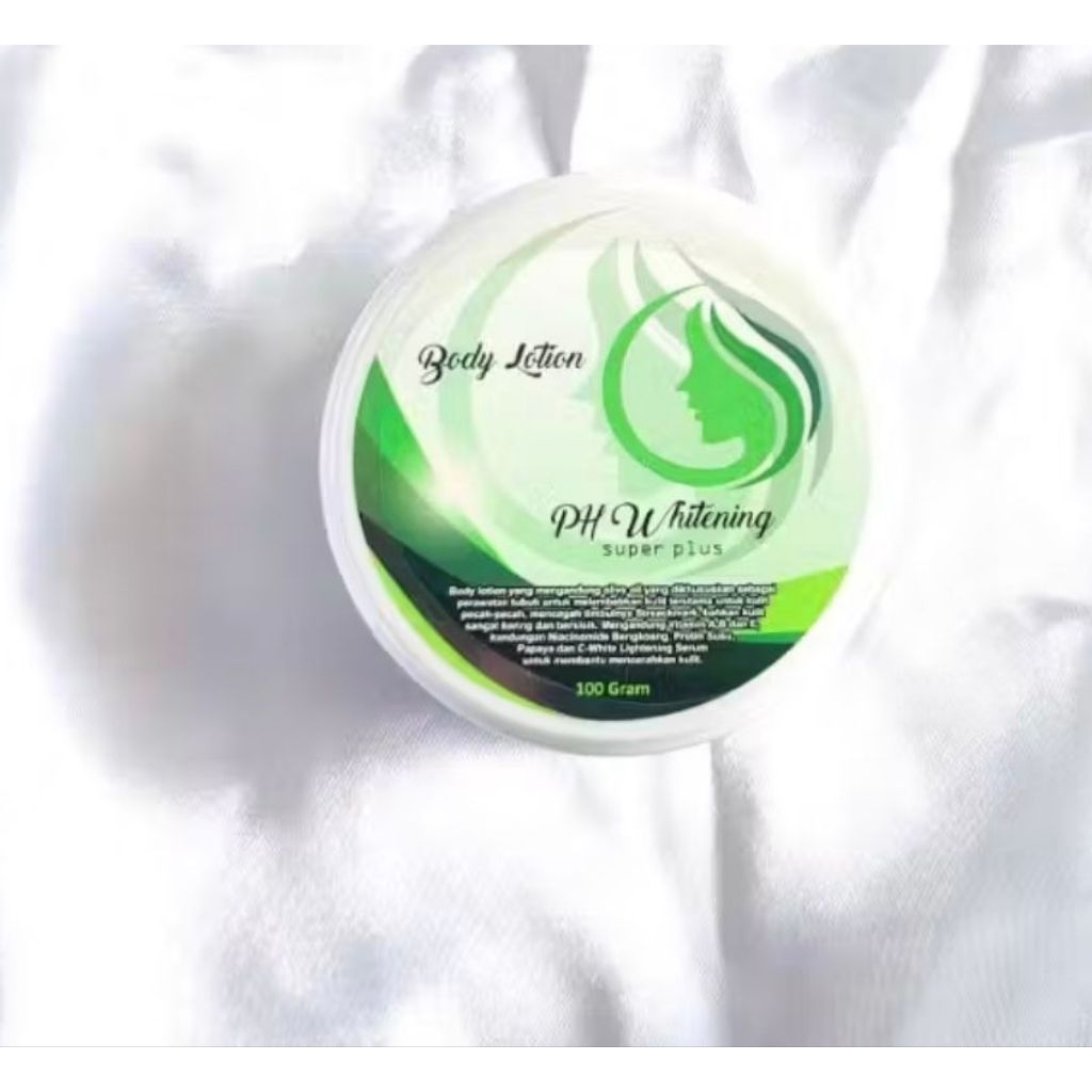 Lotion Pemutih Kulit PH Whitening Super Plus 100gr - Memutihkan Cepat, Melembabkan, Aman