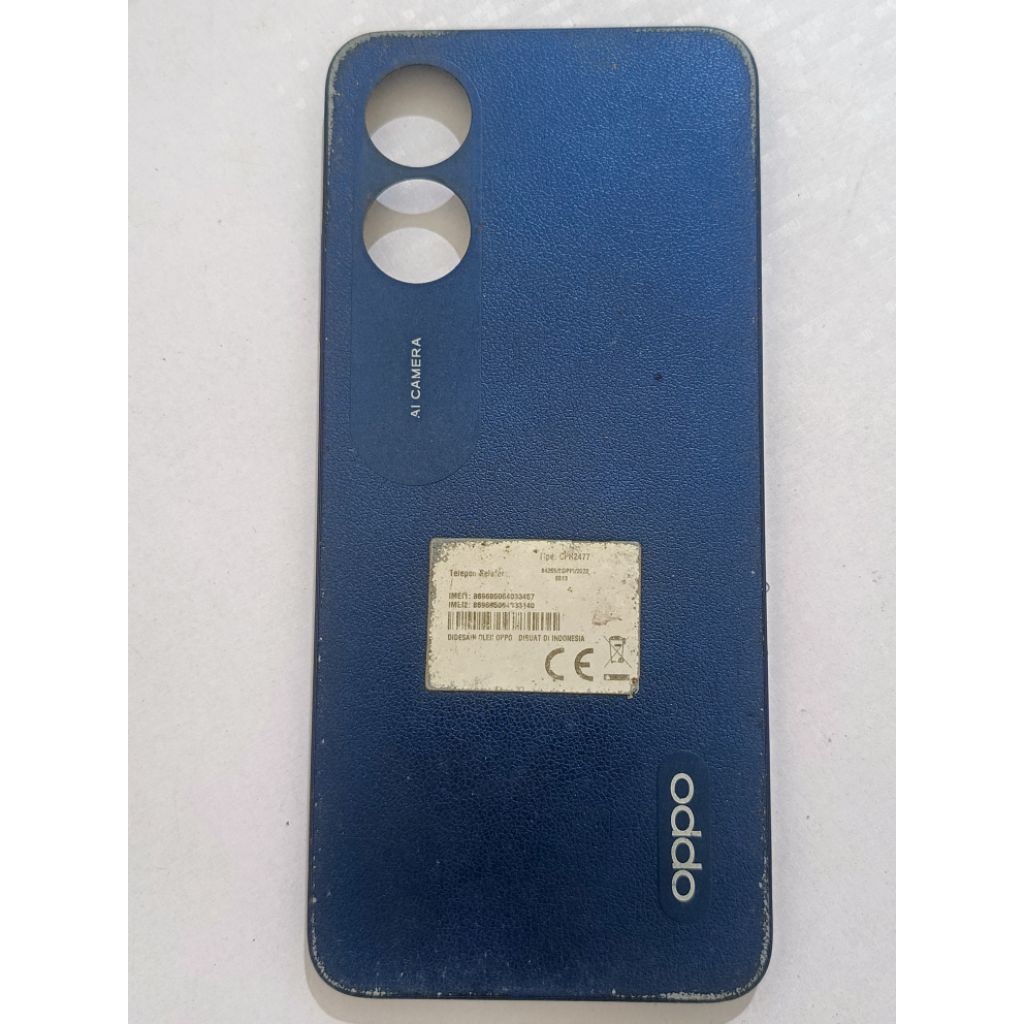 Backdoor/Back Cover Oppo A17 Original Copotan/ORI Bawaan Hp