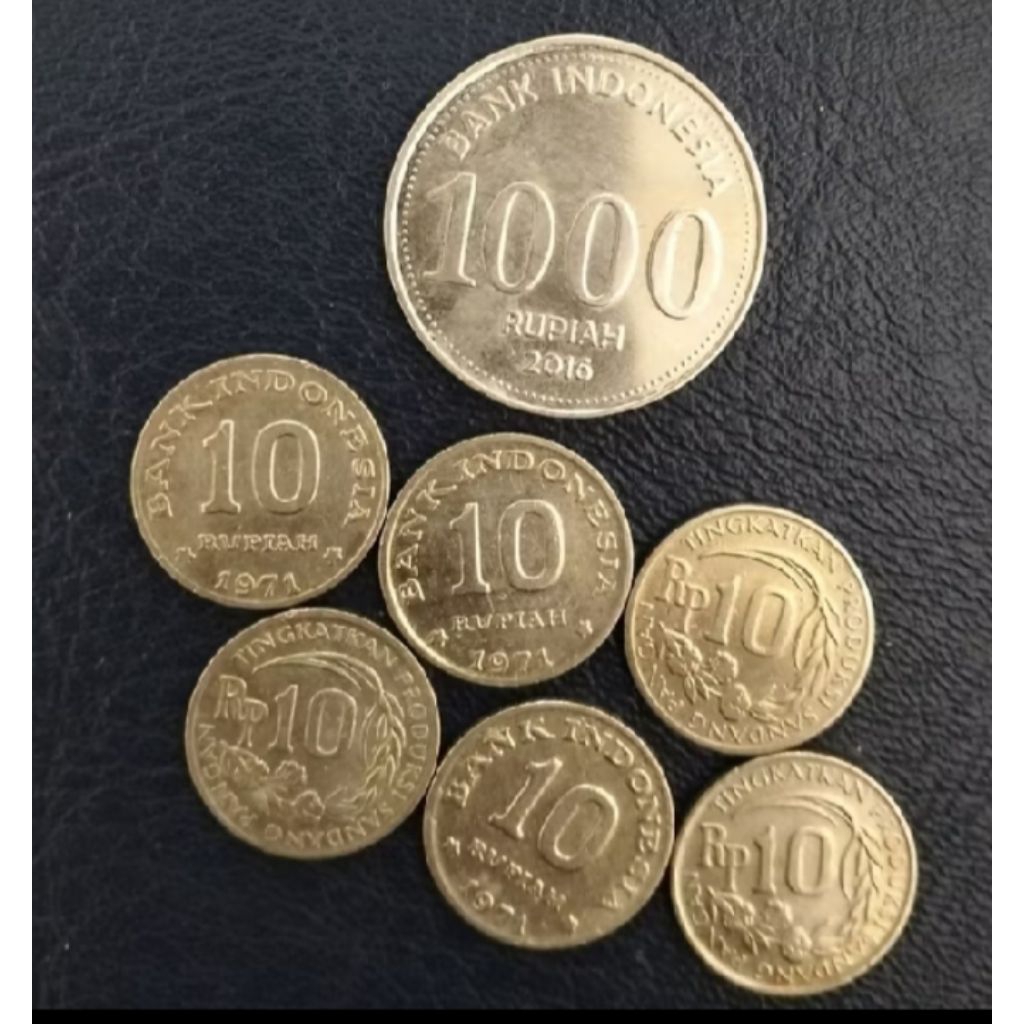 Koin 10 Rupiah Kancing 1971 Used