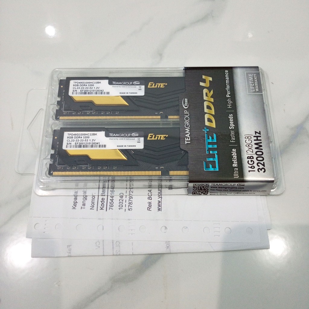 RAM 16GB 2x8 TeamGroup Team Elite+ DDR4 3200Mhz