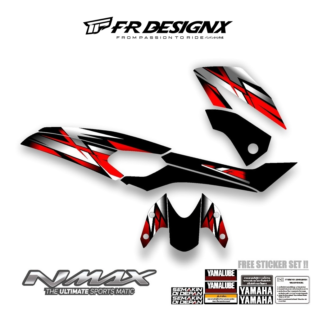 STRIPING STIKER DECAL NMAX OLD 2015-2018 MTF 9 / FRDESIGNX / YAMAHA N MAX / N MAX 155