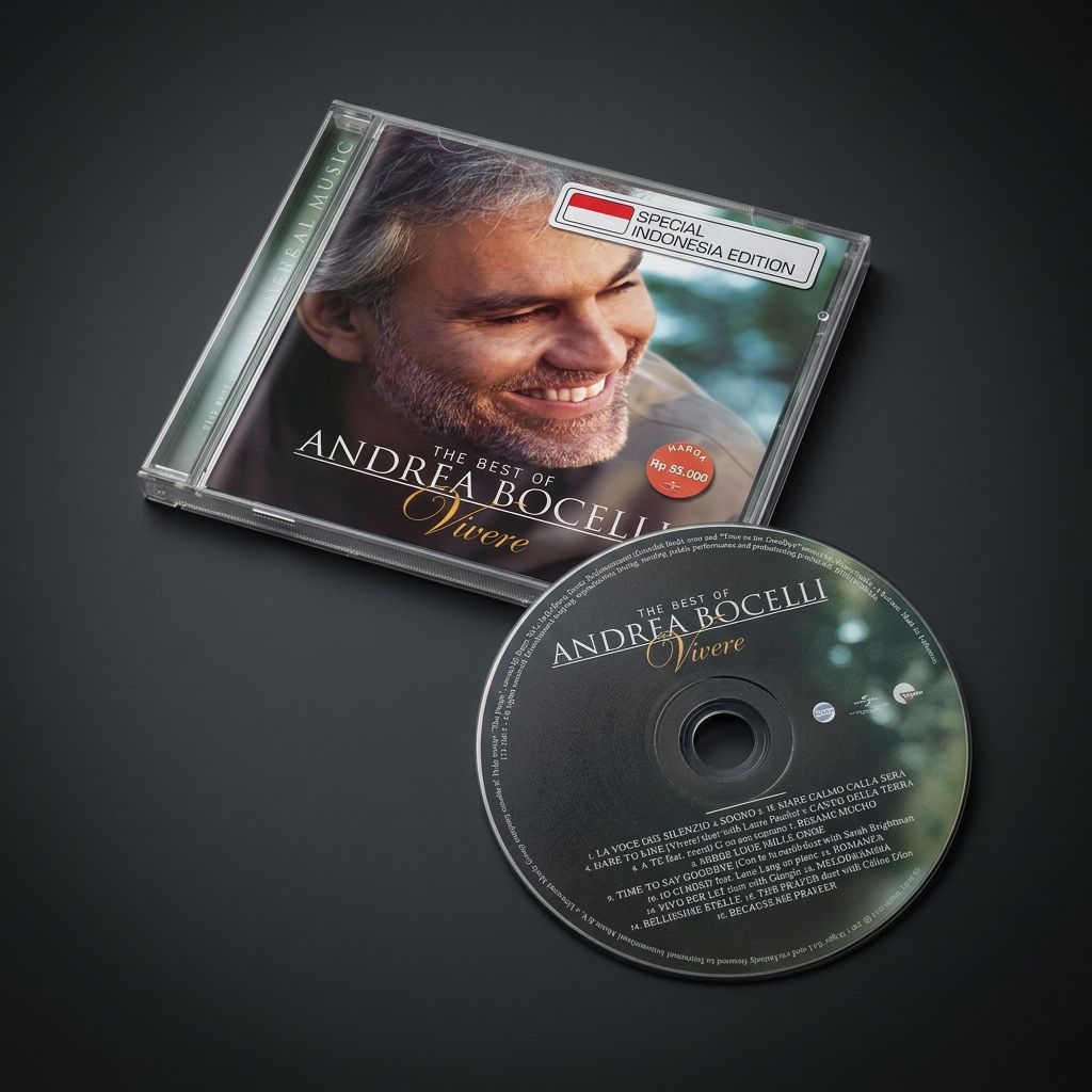 Cd Andrea Bocelli - The Best Of Made In Indonesia