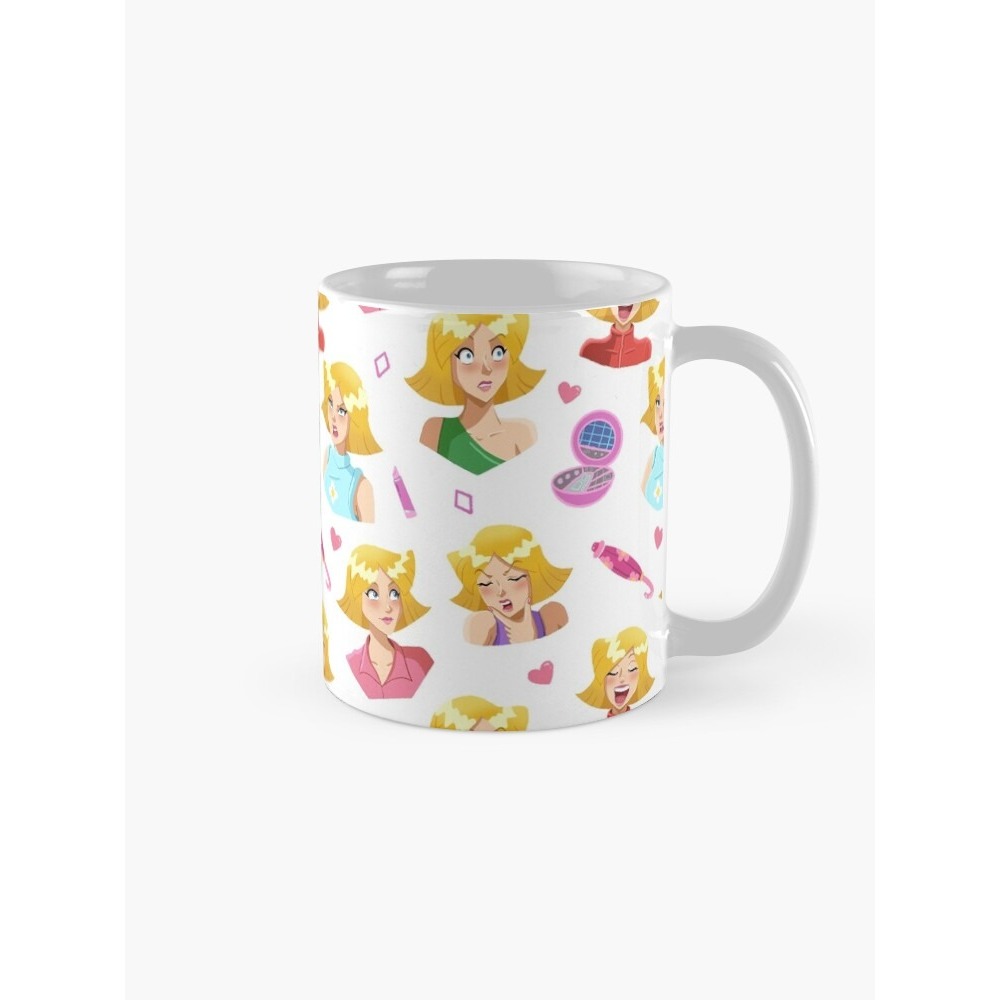 Totally Spies Clover Pattern (White) Coffee Mug