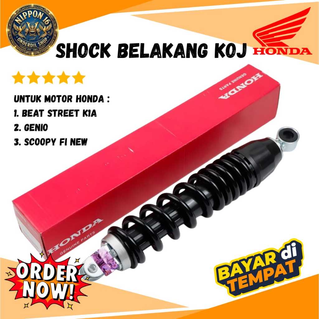 Shock Belakang KOJ Honda Beat New, Genio & Scoopy FI New Ori