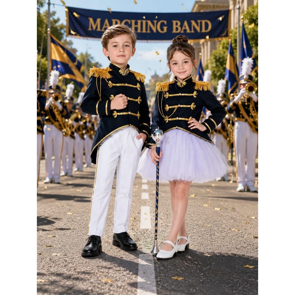 BAJUANAKUNIK / KOSTUM MARCHING BAND / KOSTUM DRUMBAND / KOSTUM MAYORET / KOSTUM KARNAVAL / KOSTUM PA