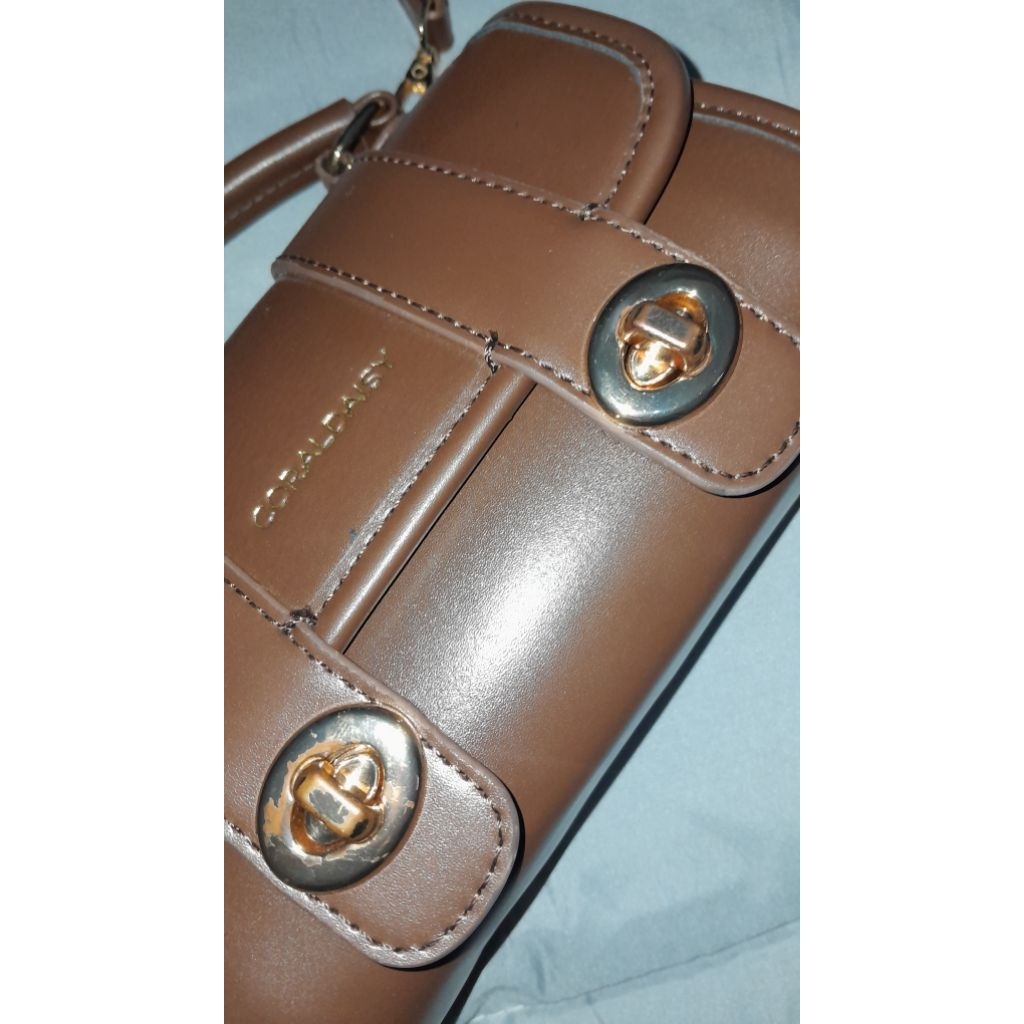 Pl coral daisy bag brown | ‼️MOHON BACA DESKRIPSI‼️