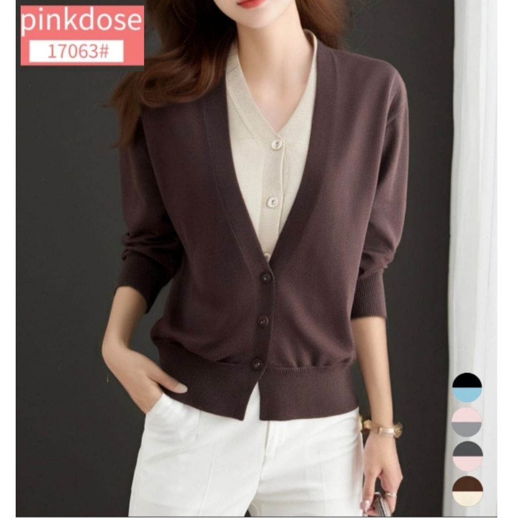 CARDIGAN RAJUT LAYERED PINKDOSE 17063