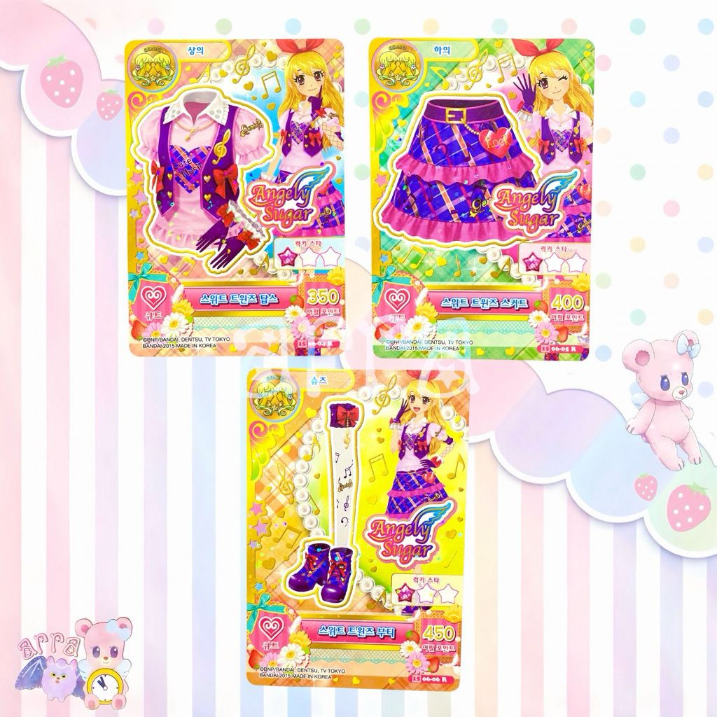 Aikatsu Card Angely Sugar Sweet Twins Ichigo KR Ver.