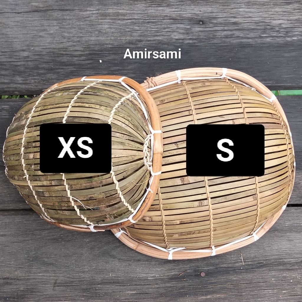 TANGGUK(TANGGOK)  KULIT BAMBU BINGKAI ROTAN BESAR Khas Kalimantan, Perangkap Ikan, Tirisan Sayur & B