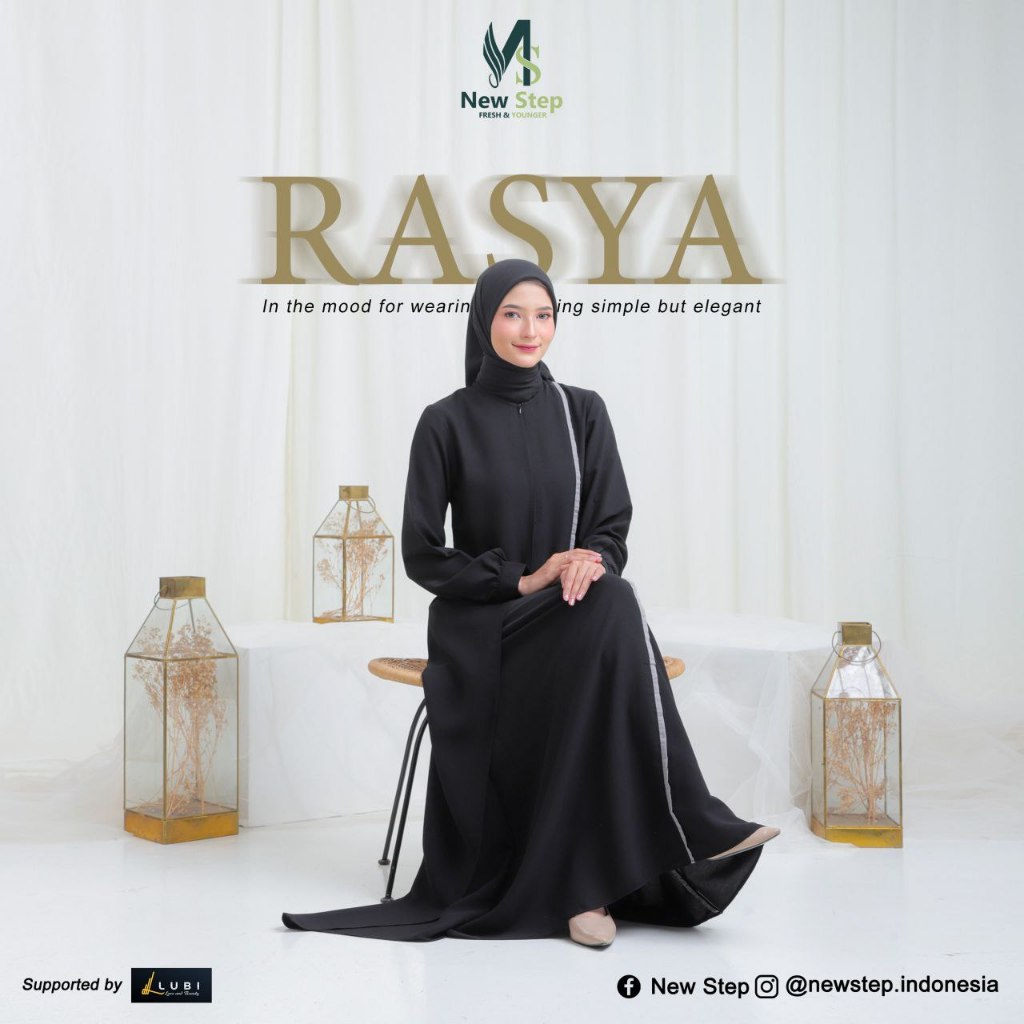 SALE GAMIS HITAM RASYA DRESS BLACK NEWSTEP
