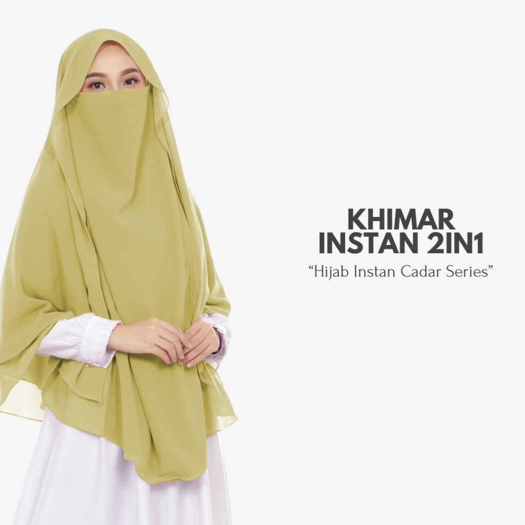 Khimar Instan 2in1 / Khimar Syar'i / Arabian Style