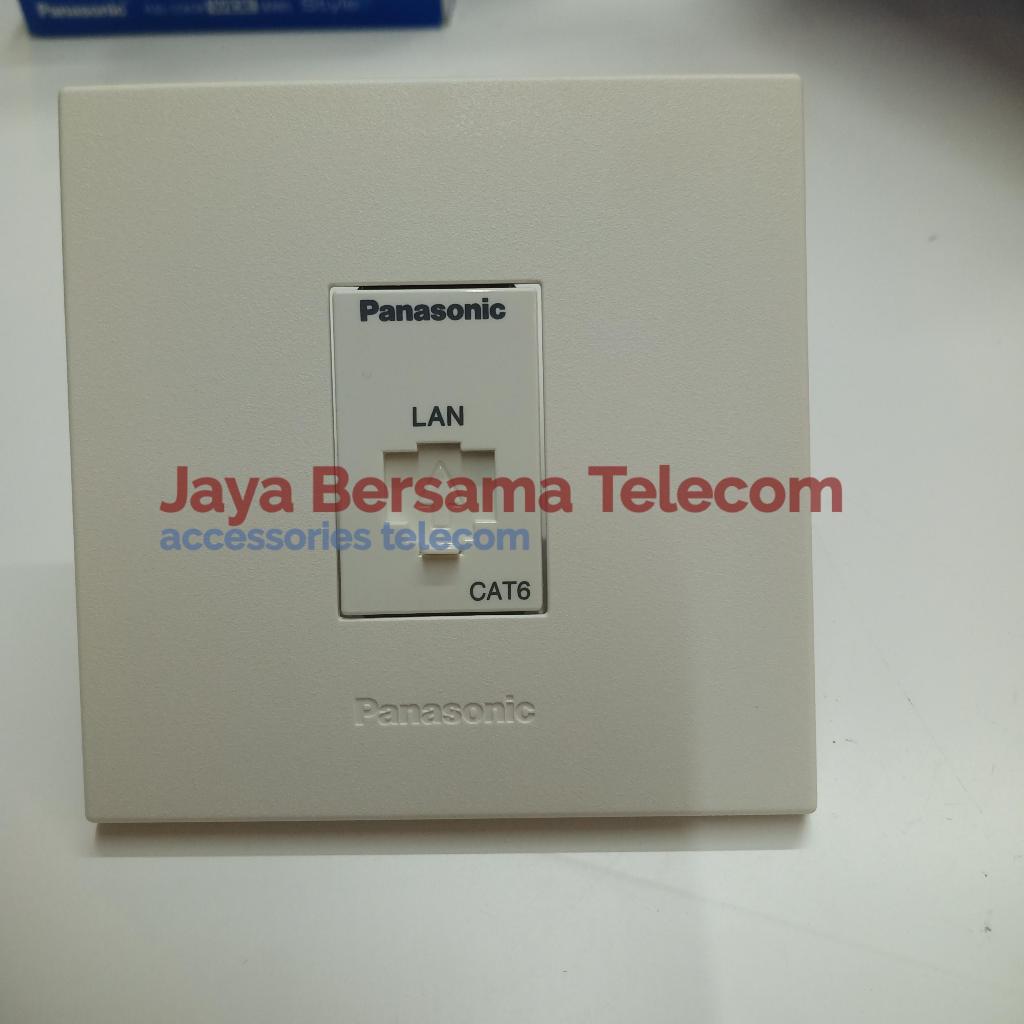 Panasonic Outlet Data Cat.6 Panasonic Komplit  Frame Single+Mata Data Cat.6 Panasonic