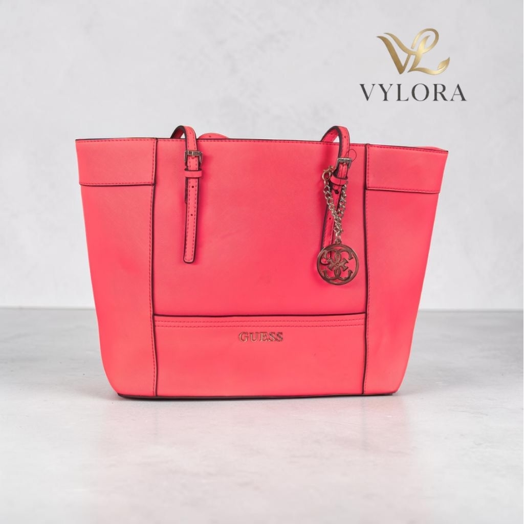 Tas Tote Wanita Guess Ori Besar Jumbo Pink