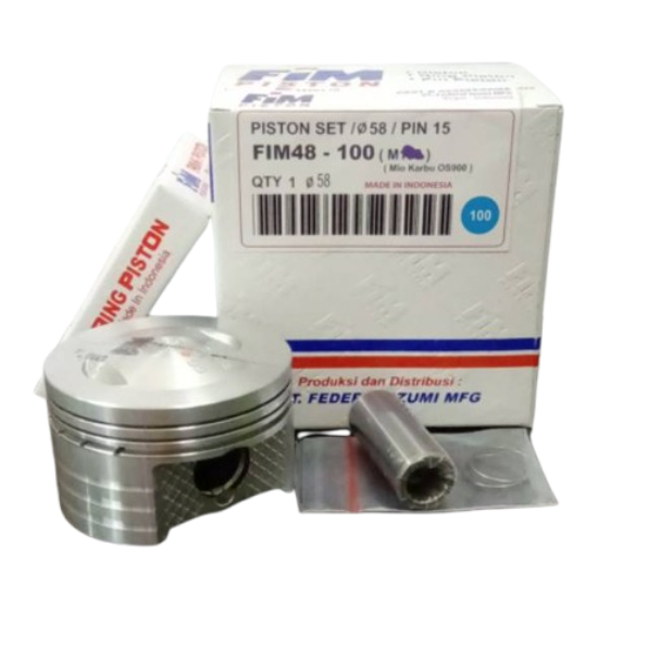 PISTON SEHER KIT SET FIM 48 PEN PIN 15mm MIO BORE UP 150 DIAMETER 57 | 57,5 | 58 | 58,5 | 59