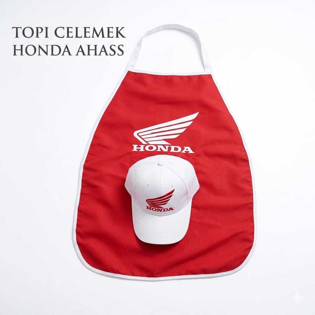 TOPI CELEMEK HONDA AHASS SATU SET CELEMEK HONDA TOPI HONDA