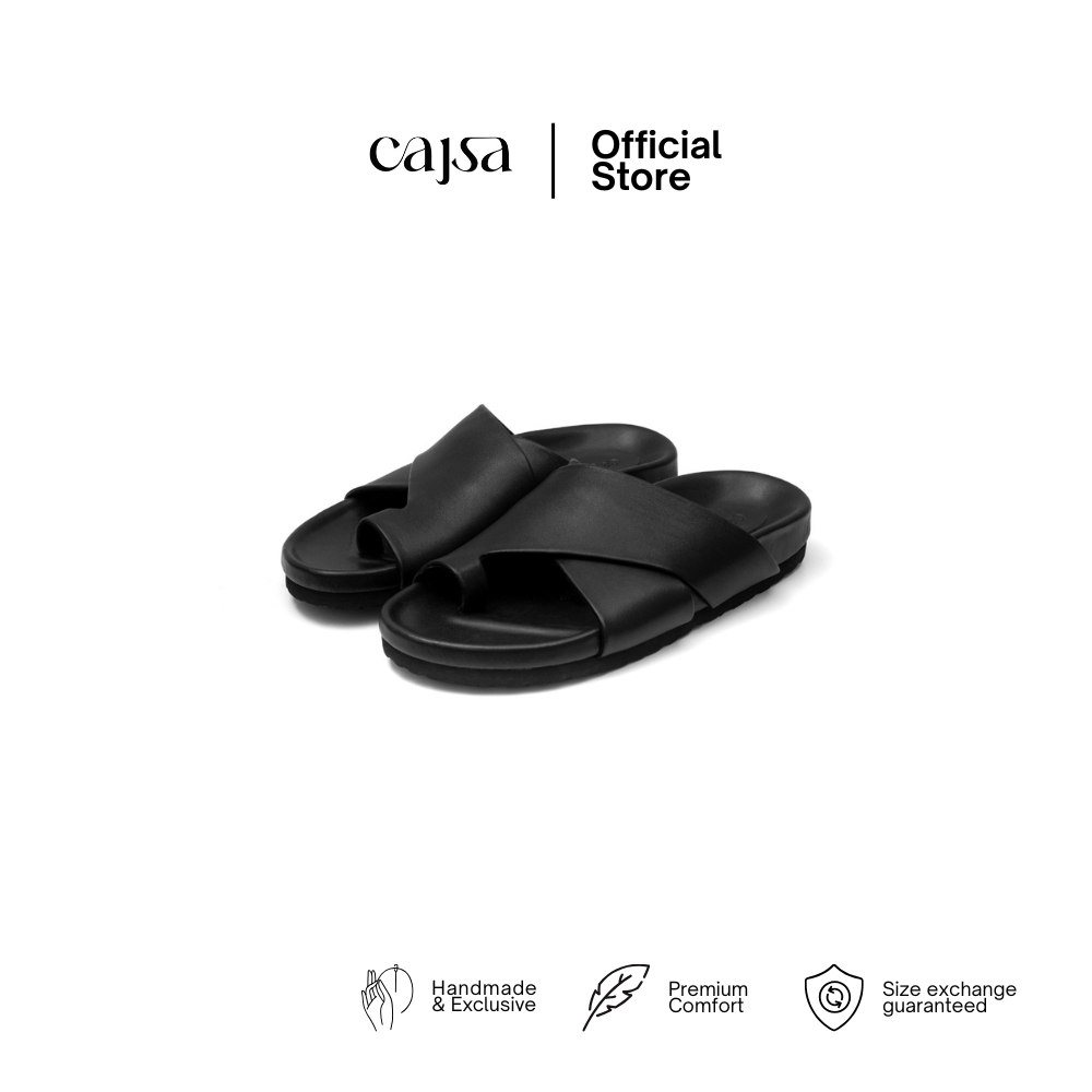 CAJSA | TERRA BLACK - FLATS SANDAL