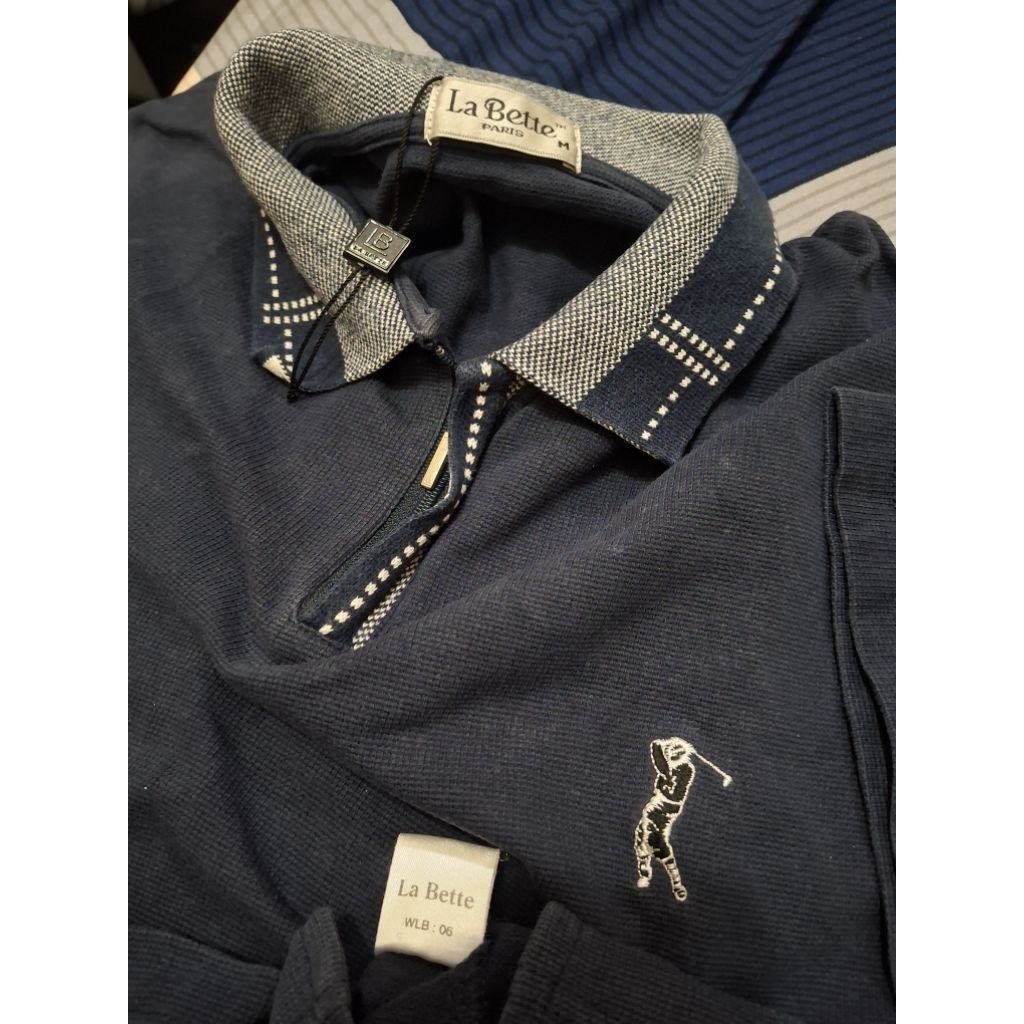 kaos polo la bette navy size M