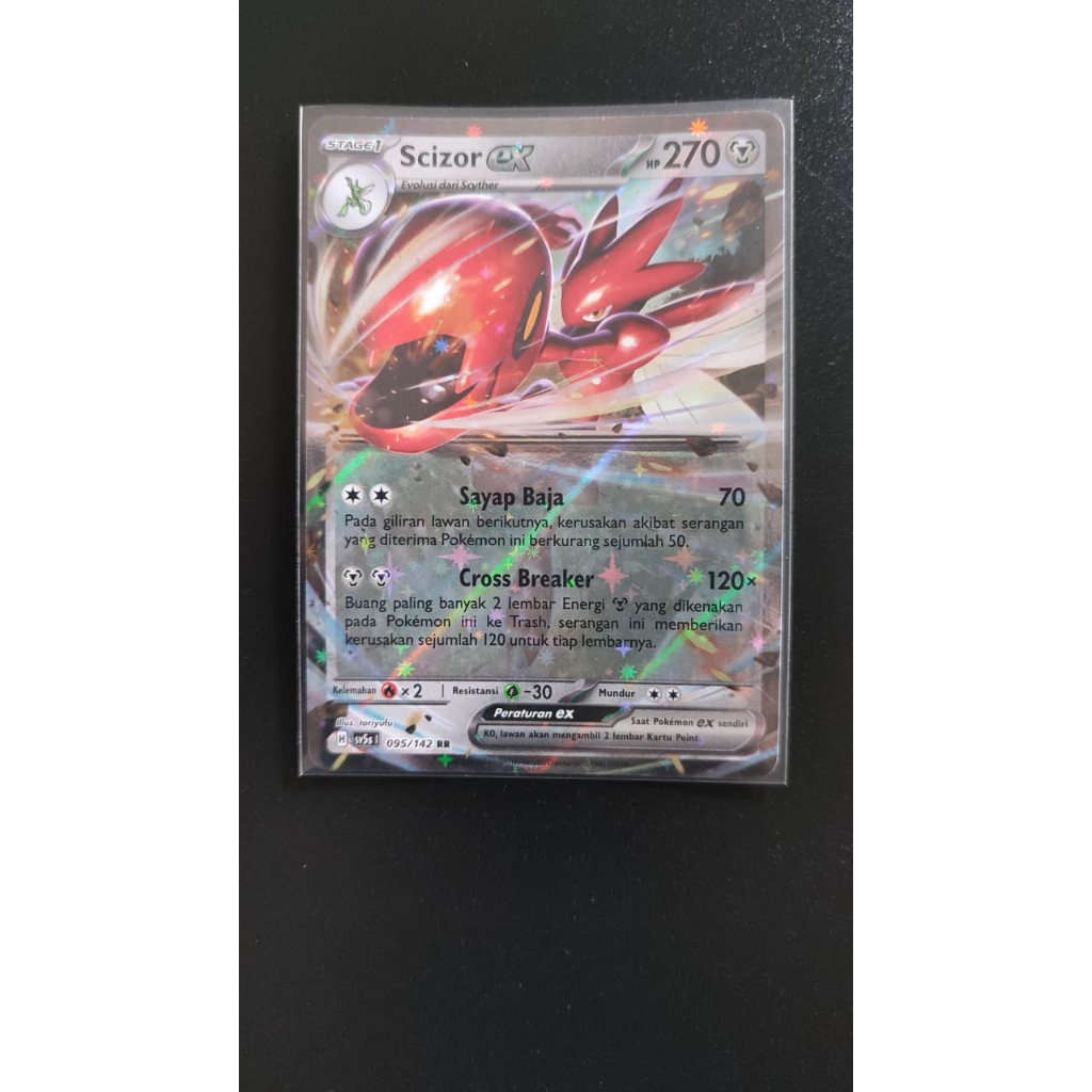 SCIZOR EX sv5s 095/142 RR - Paradoks Andalan - Pokemon TCG Bahasa Indonesia