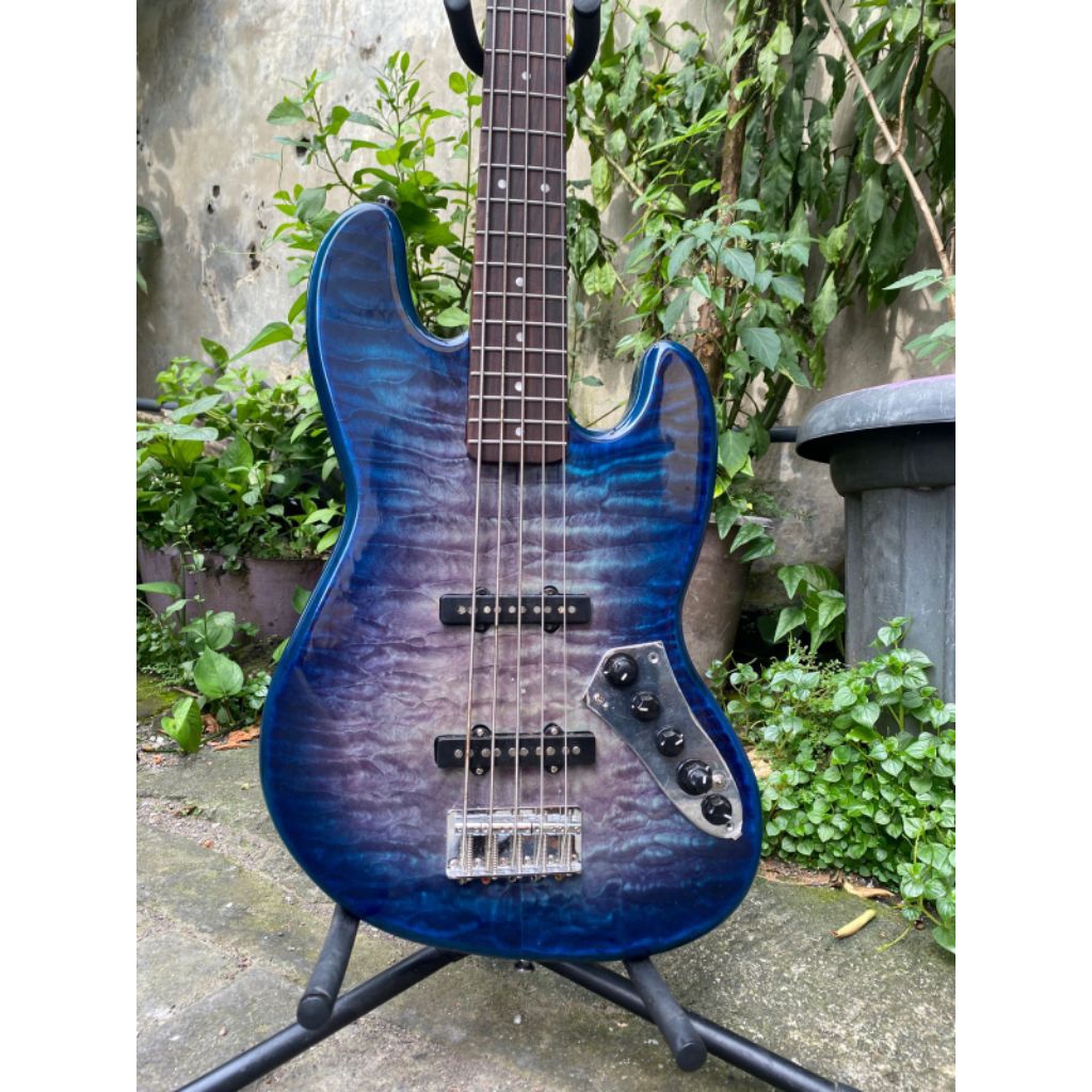 Bass 5string Blue jazz preamp aktive marcus miller v7 original