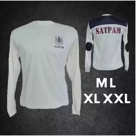 Kaos Satpam Cream / Kaos Satpam Panjang / Baju Satpam / Atribut Satpam