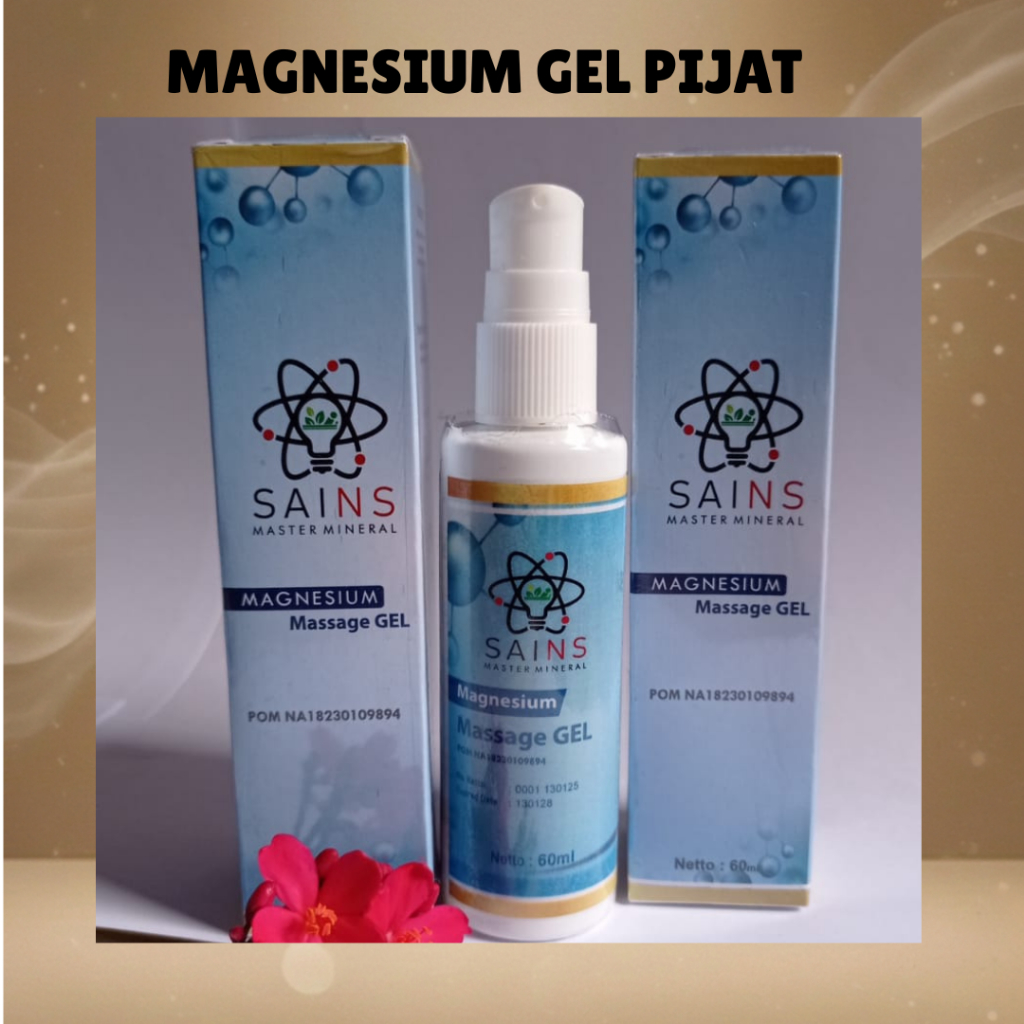 Lotion Pijat Sains Master Magnesium Massage Gel 60ml Relaksasi Perawatan Tubuh Praktis