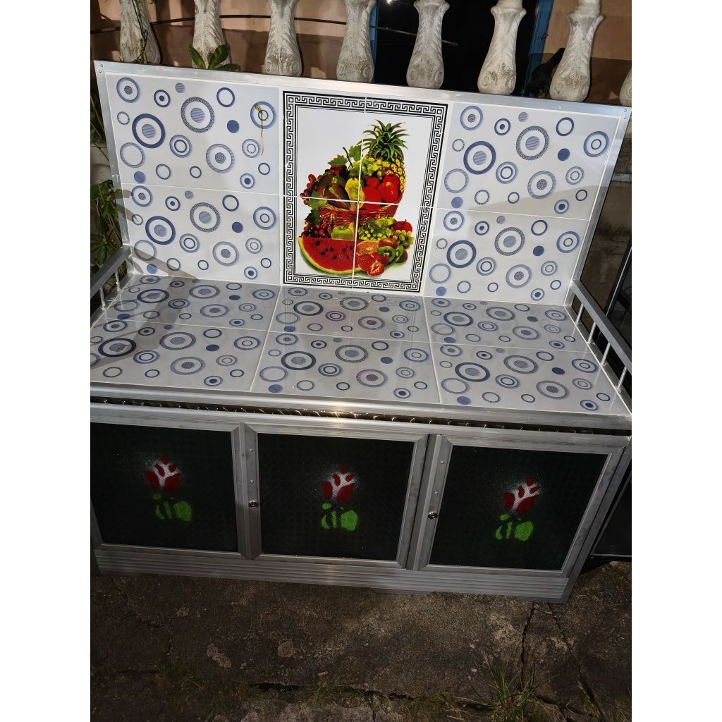 lemari meja kompor, lemari kompor, lemari dapur