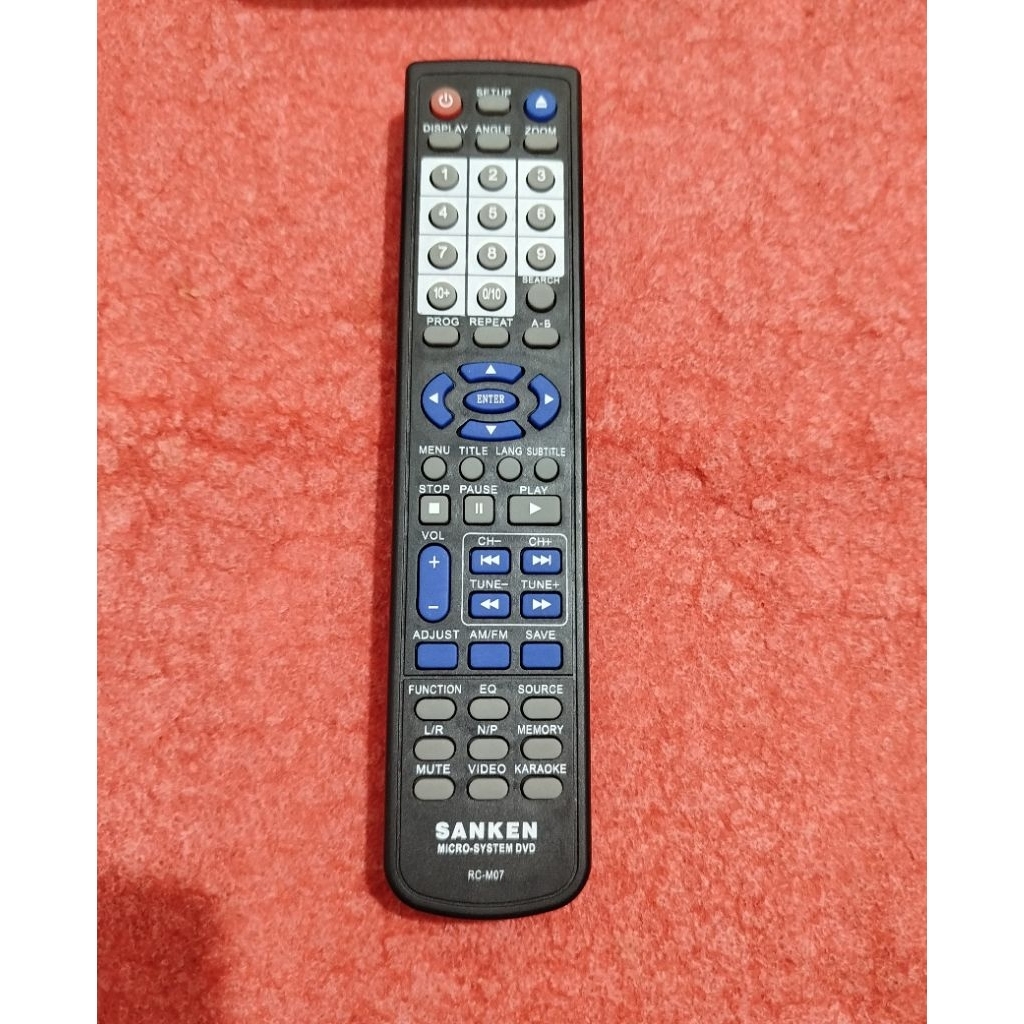 REMOT DVD PLAYER SANKEN RC-M07 ORIGINAL ASLI
