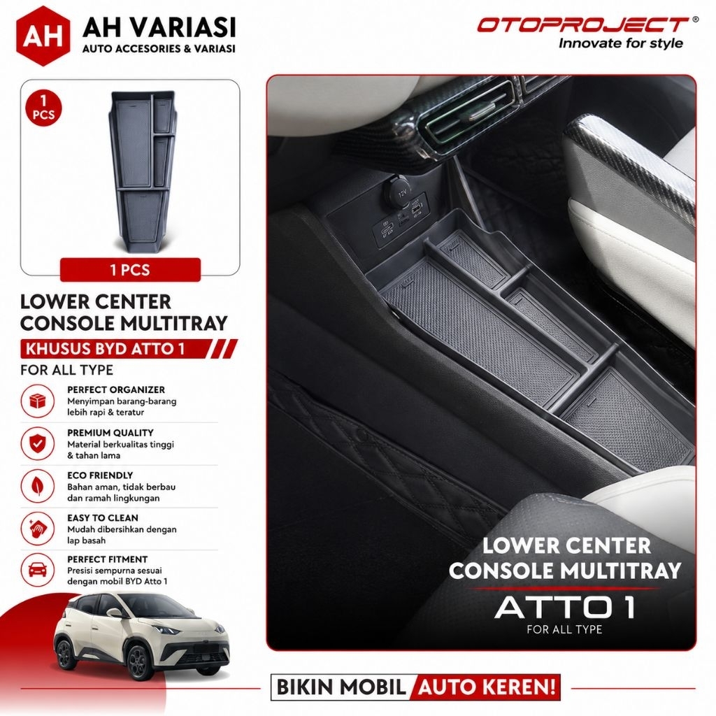 OTOPROJECT Lower Center Console Multitray ATTO 1 – Smart Organizer Series