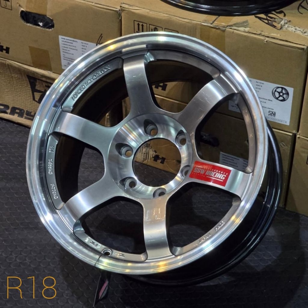 velg rally ring 18 VOLKRAYS TE37 PROGRESSIVE R18 SSW S202 ORIGINAL THAILAND velg mobil racing Pajero