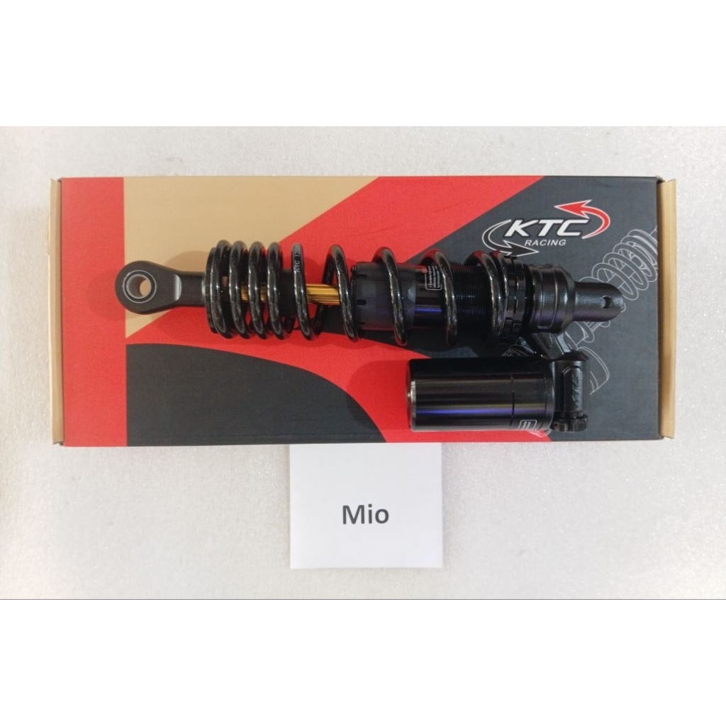 SHOCK BELAKANG KTC RACING APEX,YAMAHA MIO, 300MM HITAM (BLACK)