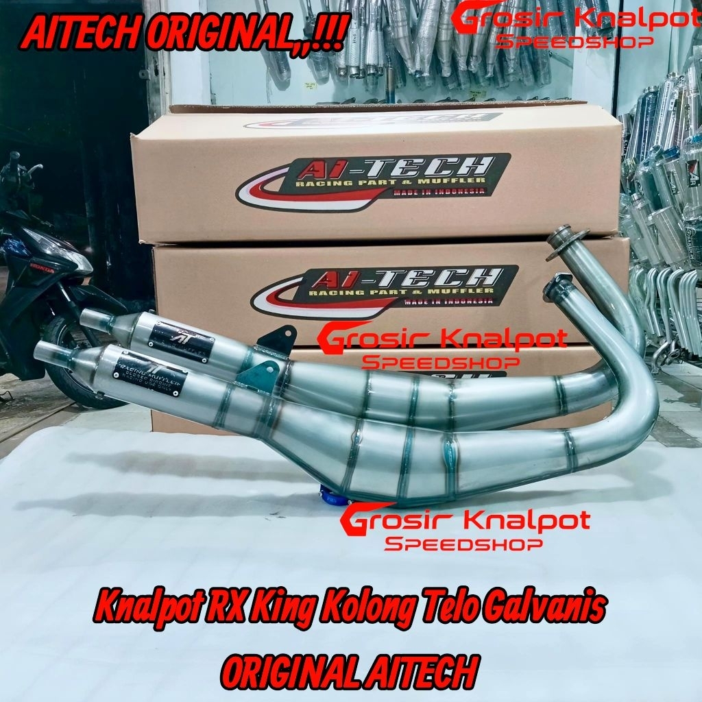 KNALPOT RX-KING AITECH GALVANIS KNALPOT KOLONG TELO RX KING RX king RX K S RACING ORIGINAL AITECH 10