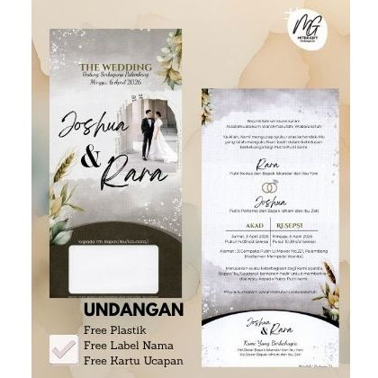 Undangan Rustic|Undangan Pernikahan/Khitan|Undangan Murah|Simple