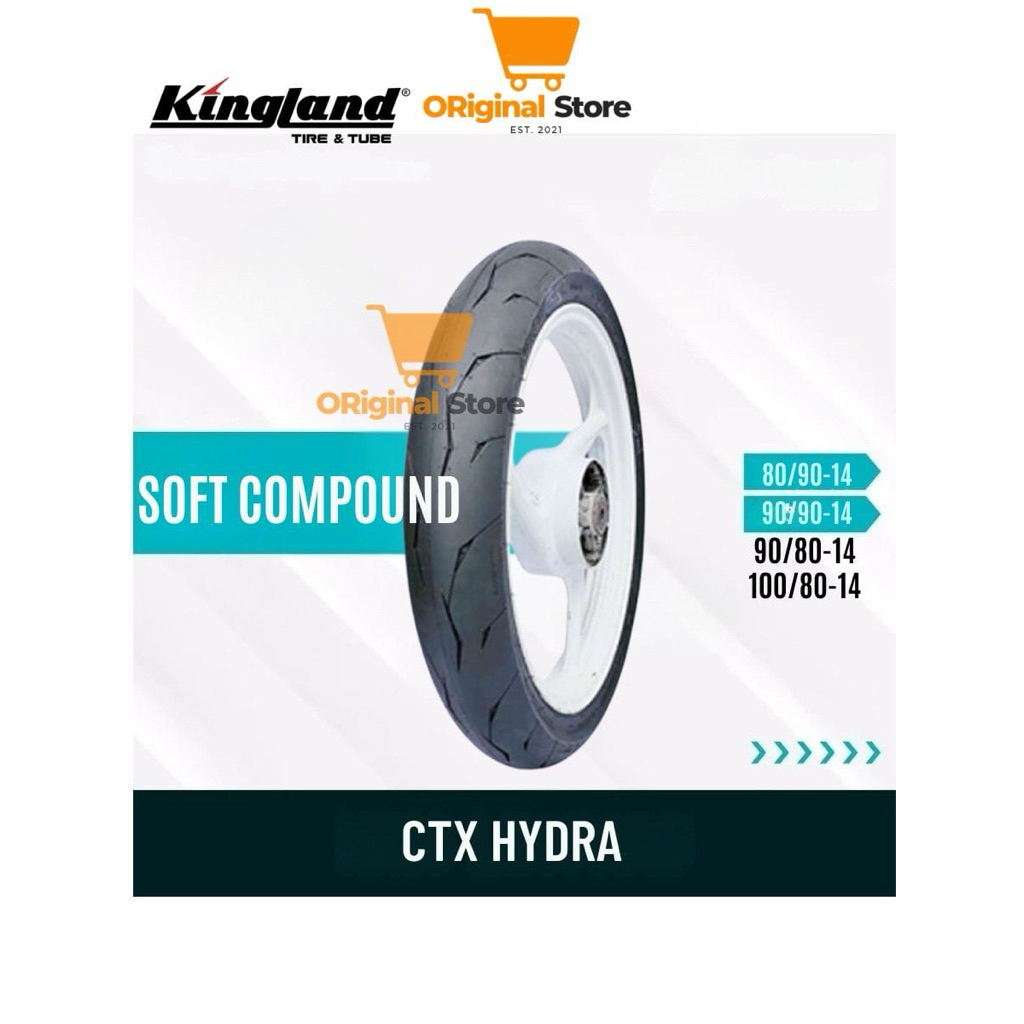 [KINGLAND] BAN LUAR MOTOR MATIC RING 14 SOFT COMPOUND