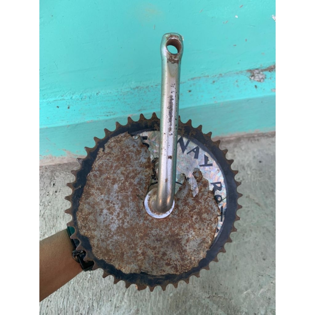 crank set bmx wimcycle metalizer original bekas