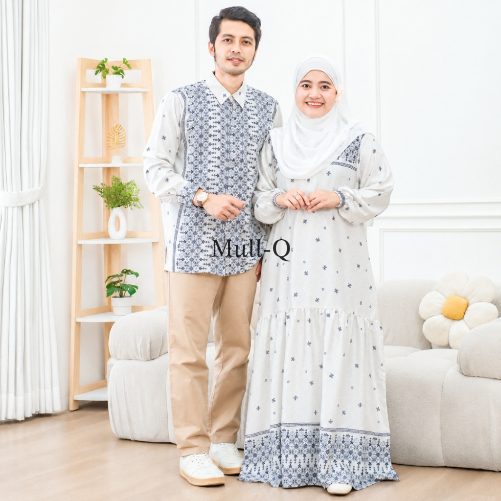 Baju Couple Pasangan Batik Etnik Dior Silk – Serasi & Elegan | Kondangan | Keluarga | Prewedding