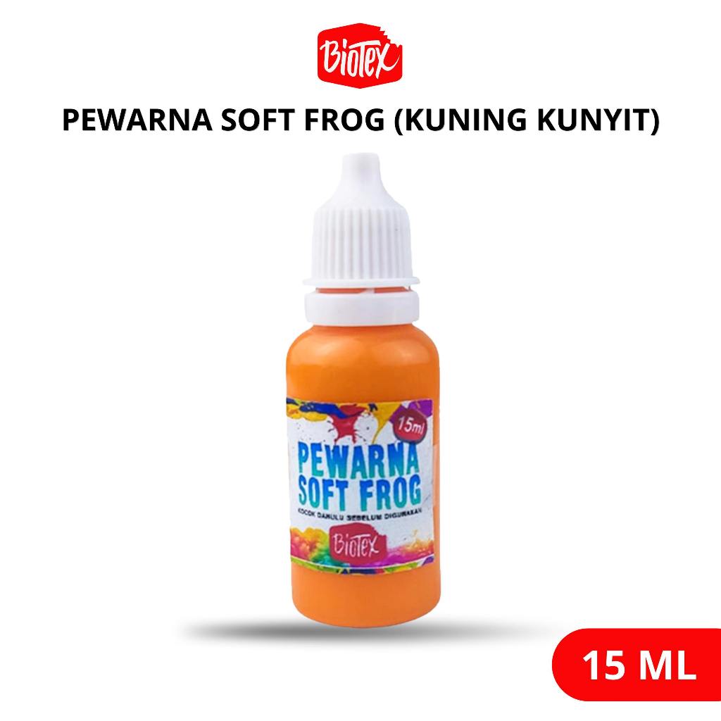 Biotex PEWARNA LATEKS 15 ML KUNING KUNYIT - Latex Latek Soft Frog Sofrog