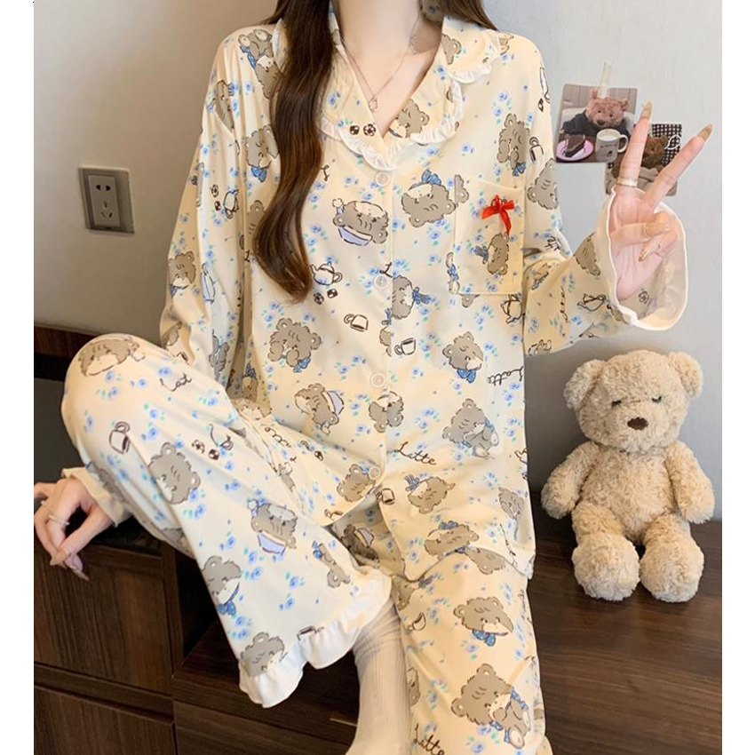 Piyama Set Wanita Motif Lucu Korean Style Premium 3708, 3715, 4116