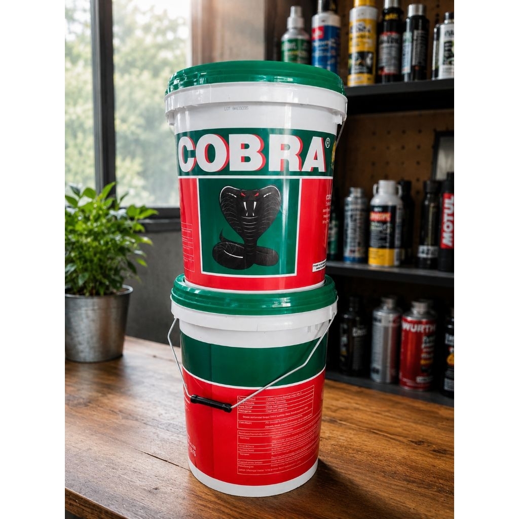 Ready | Stempet Grease Pelumas Cobra 15kg - Anti Oksidasi & Tahan Panas Ekstrem