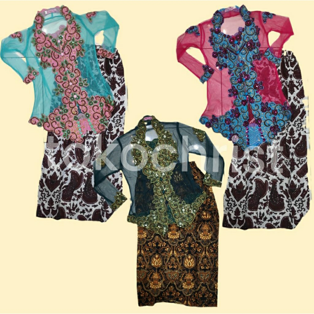 atasan kebaya anak payet tk sd karnaval / pesta / agustus / lomba