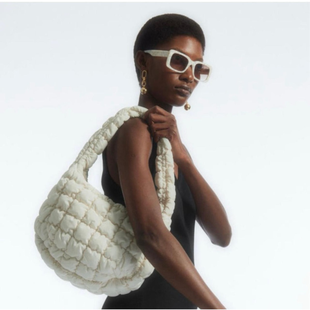 COS mini quilted hobo bag preloved