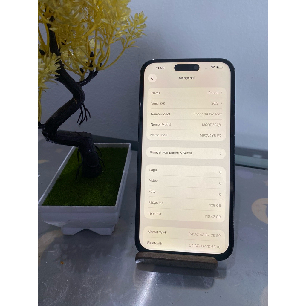 Iphone 14 promax 128 ibox minus layar gantian dan ada notif kamera