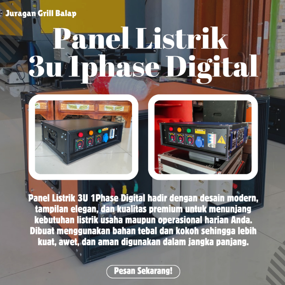 Panel Listrik Digital 3U 1Phase – Solusi Kelistrikan Usaha Lebih Profesional